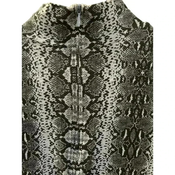 Rebecca Taylor Mock Neck Snake Skin Print Top Size S - Picture 4 of 7